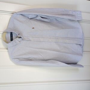 Polo by Ralph Lauren Men's Blue Striped Shirt